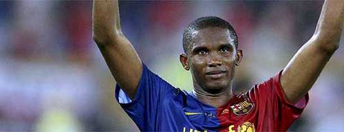 Foto: El País - Samuel Eto´o, autor del primer gol de la final de la Champions